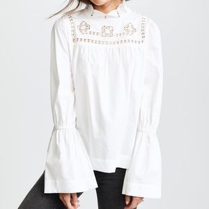 Free People Another Eternity Blouse White XS